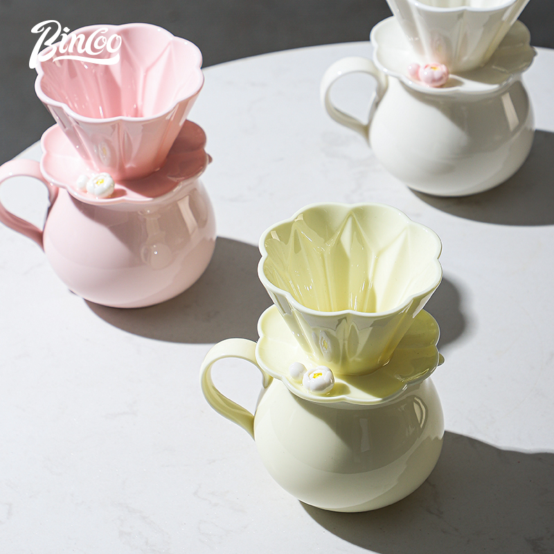 Coffee Tea Pot - Bincoo-cerâmica mão cerveja despeje sobre bule