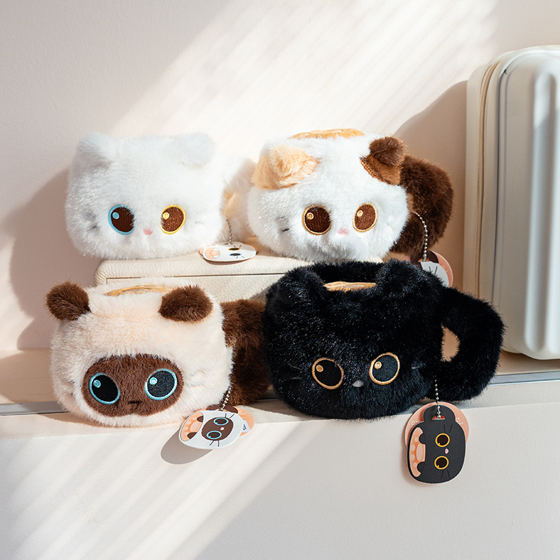 Coffee Tea Espresso Machines - Brinquedo de Pelúcia Gato Fofo com