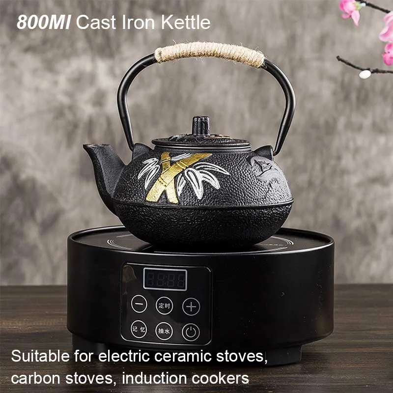 Cast Iron Teapot - Garrafa de água de ferro fundido