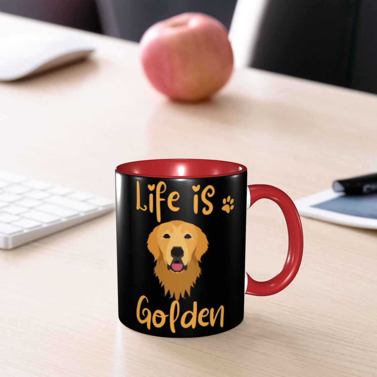 Coffee And Tea Quotes Funny - Caneca com Citação GOLDEN RETRIEVER, Canecas