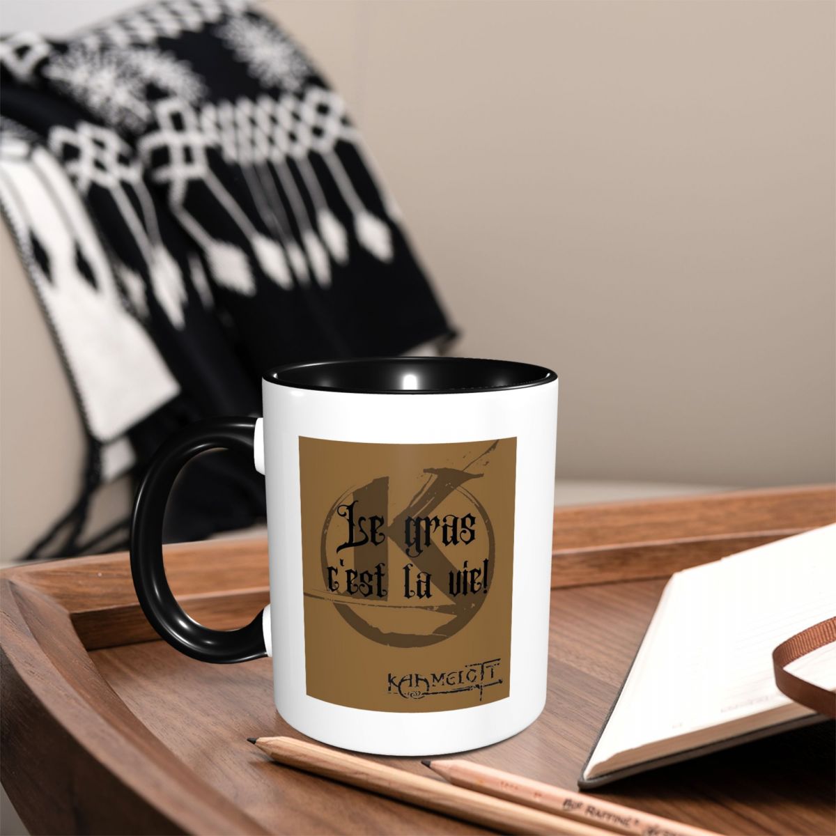 Coffee And Tea Quotes Funny - Citação de Kaamelott, o Gordo! Caneca