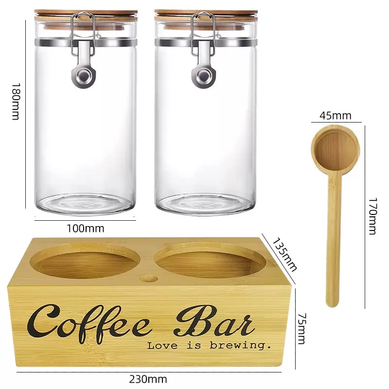 Coffee Tea Beans - Frascos de armazenamento de café, 2