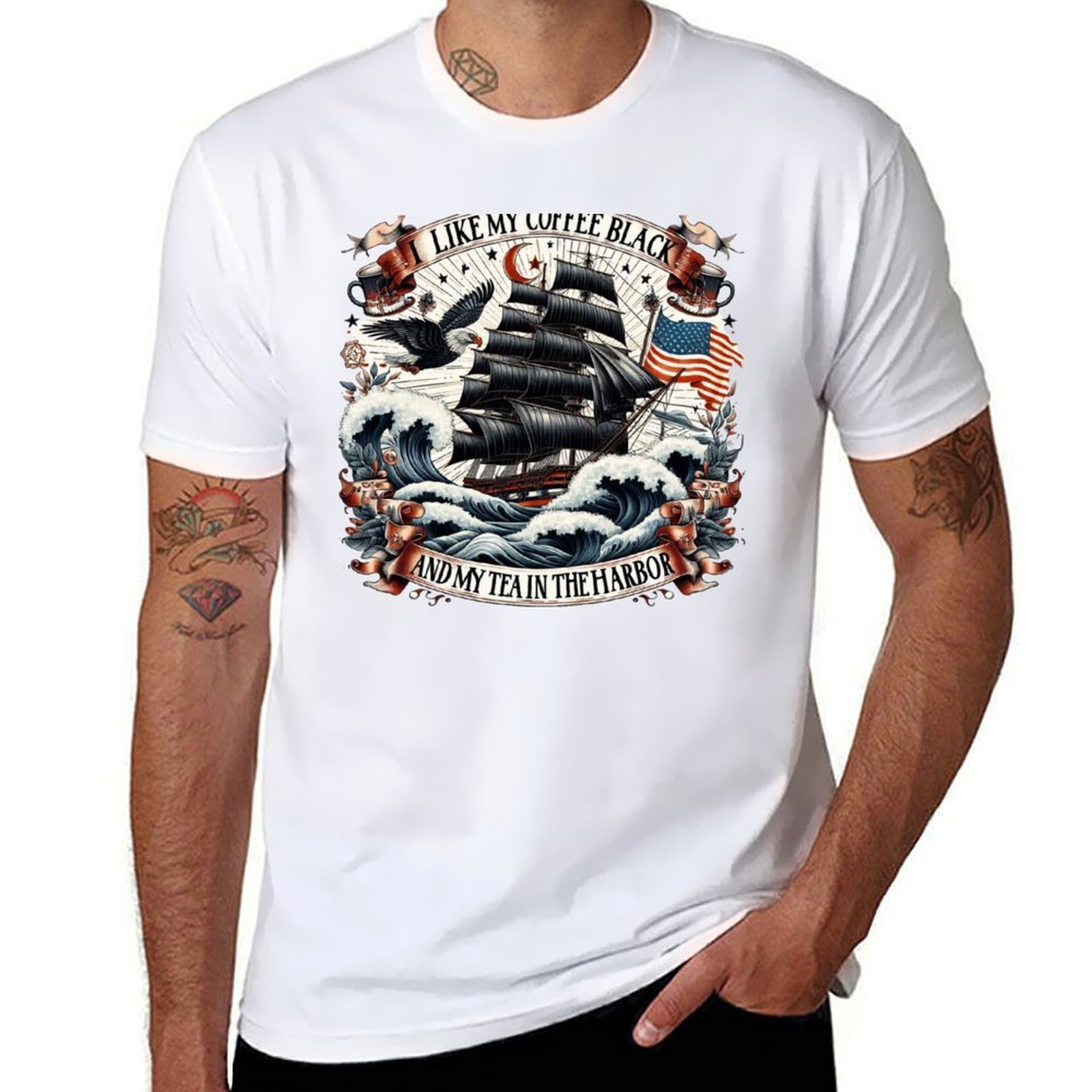 Coffee And Tea Quotes Funny - Camiseta de algodão macia e casual