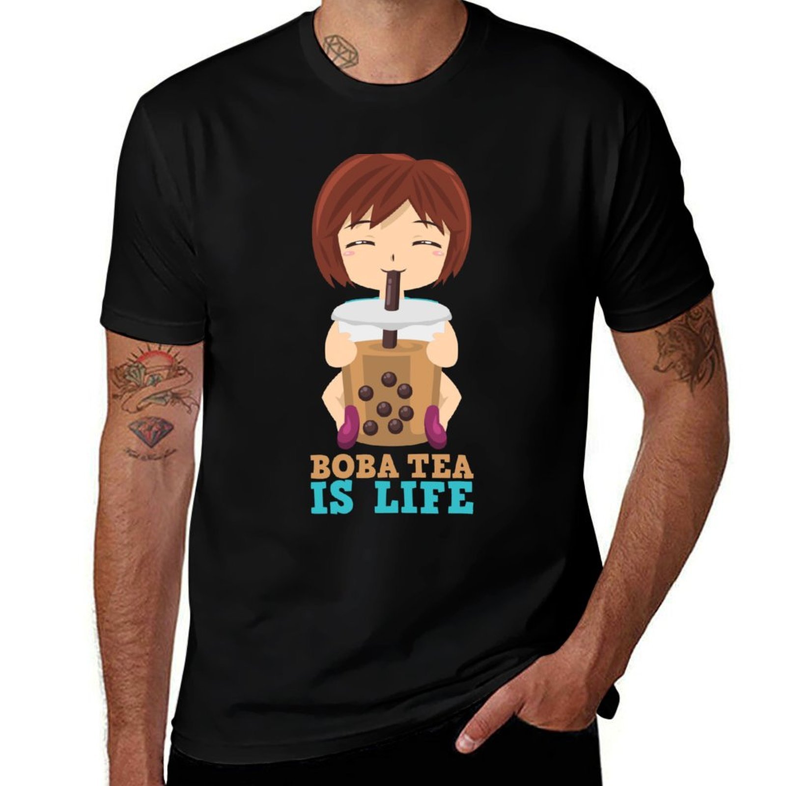 Coffee Tea Boba - Camiseta Boba Tea is Life /