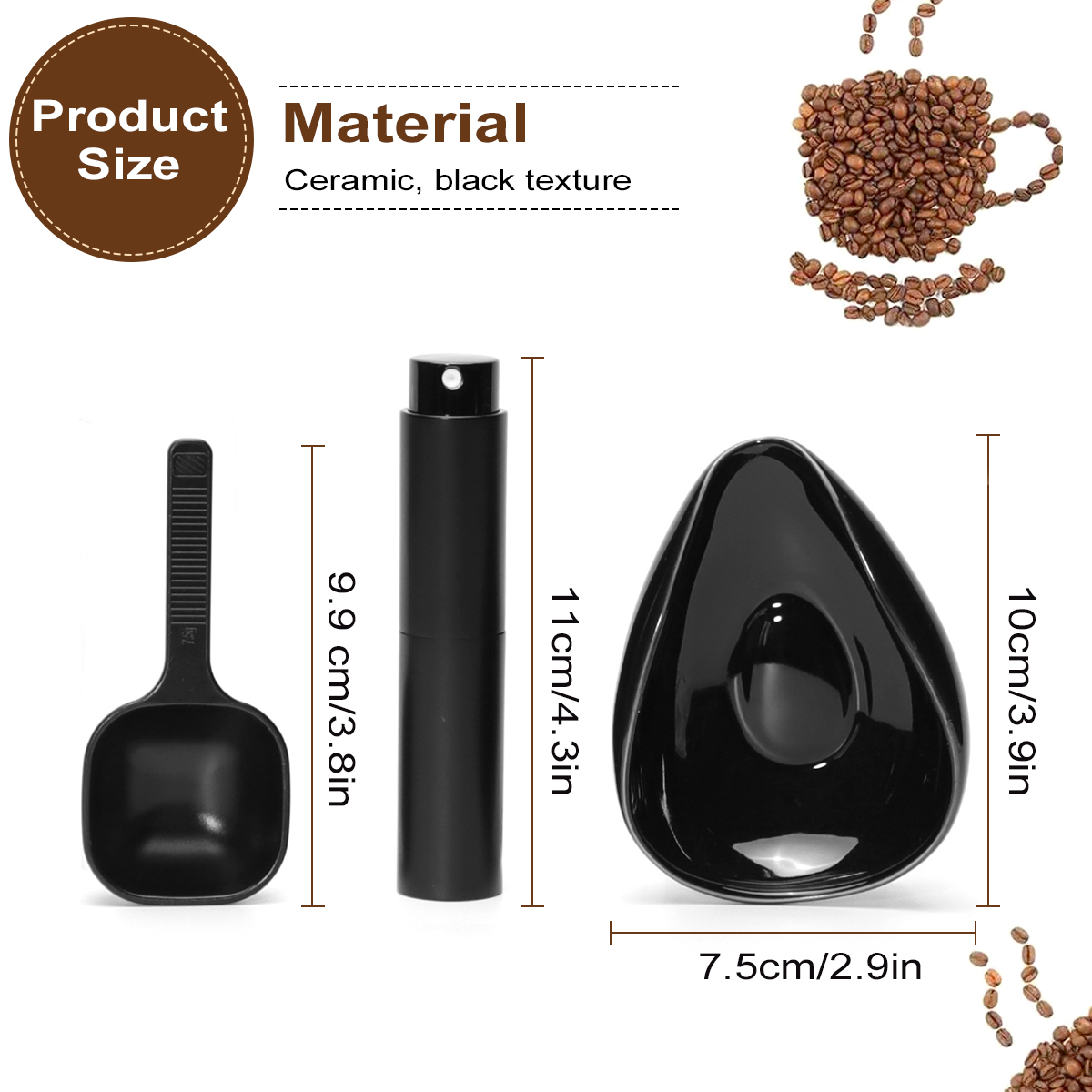Conjunto de copo e colher para - Coffee Tea Beans avaliação e preço