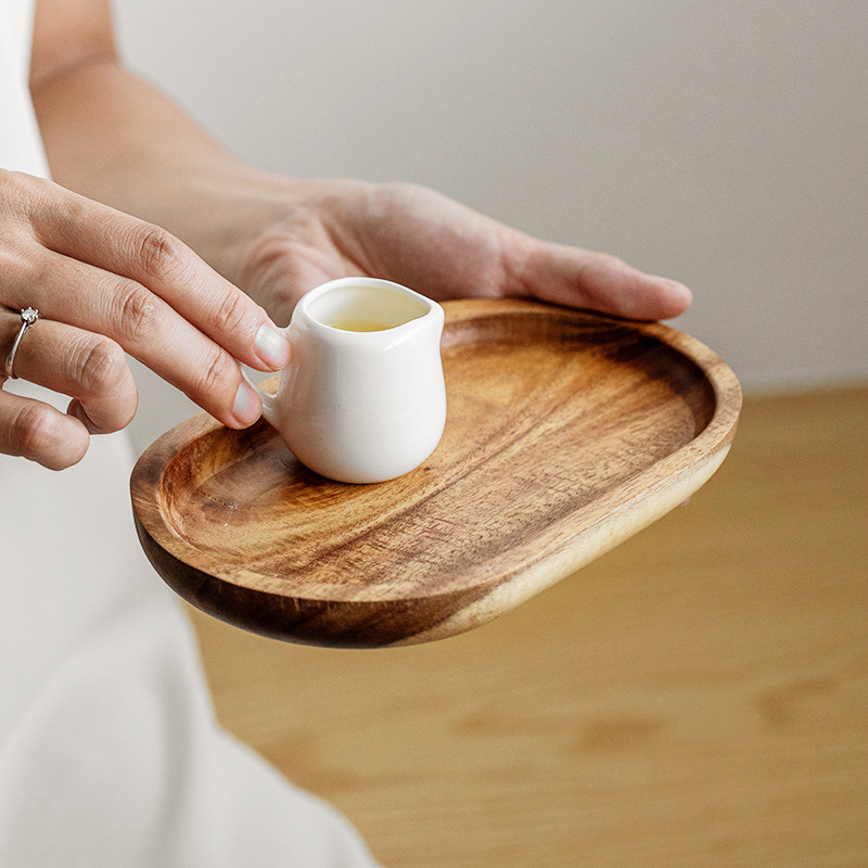 Bandeja de madeira de nogueira - Coffee Tea Japan avaliação e preço