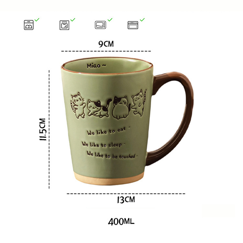 Caneca de Cerâmica Pintada à M - Coffee Tea Japan avaliação e preço
