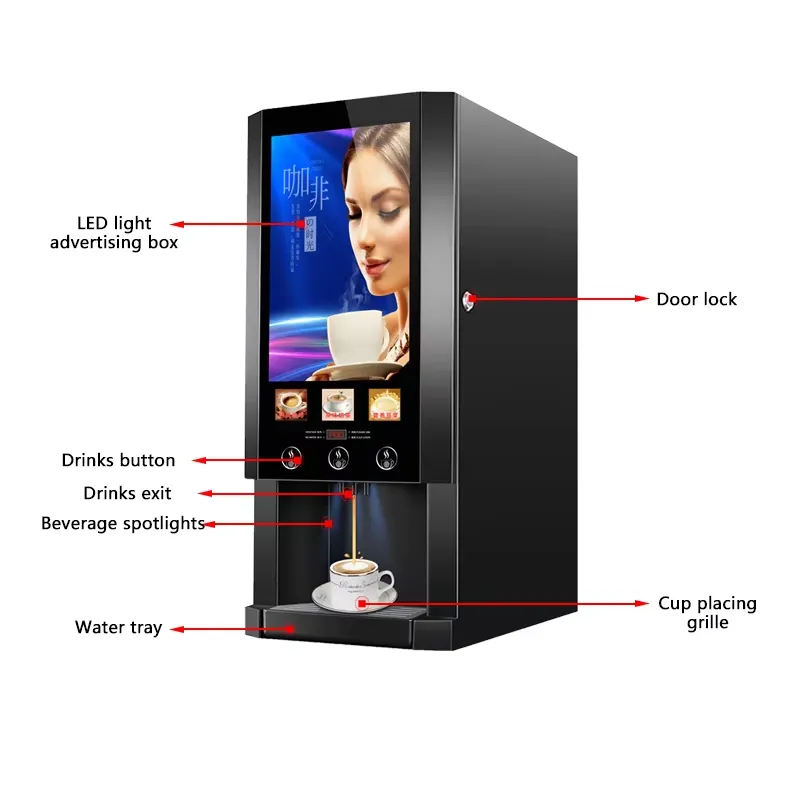 Máquina de Venda Automática de - Coffee Tea Vending Machine For Office avaliação e preço