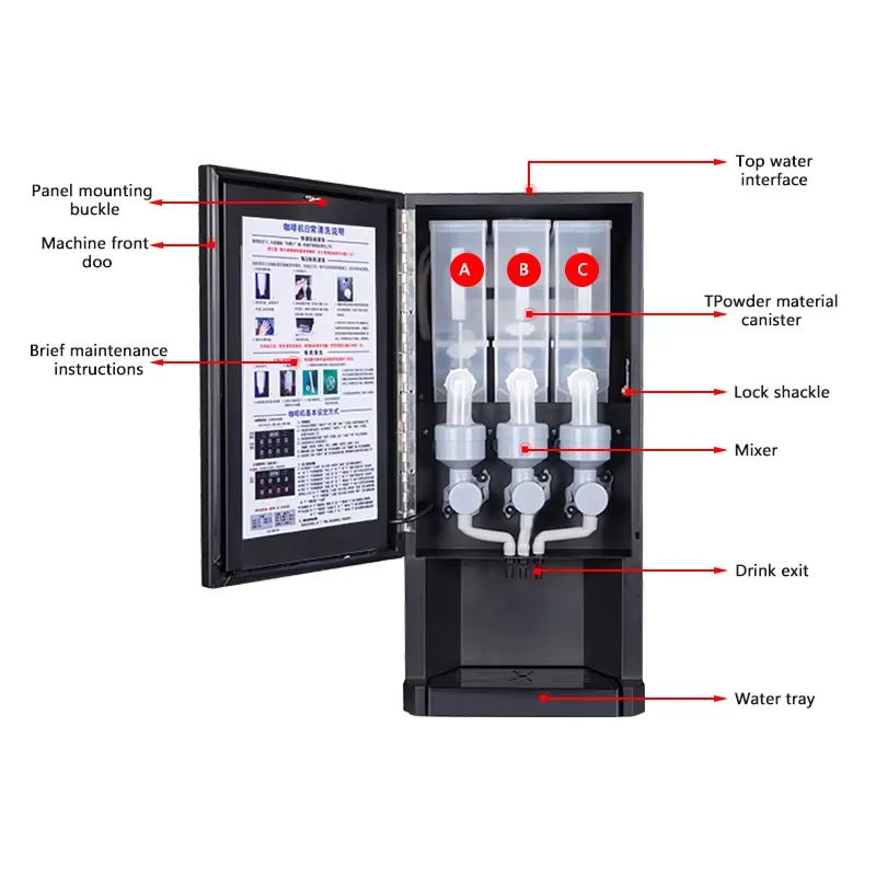 Máquina de Venda Automática de - Coffee Tea Vending Machine For Office avaliação e preço