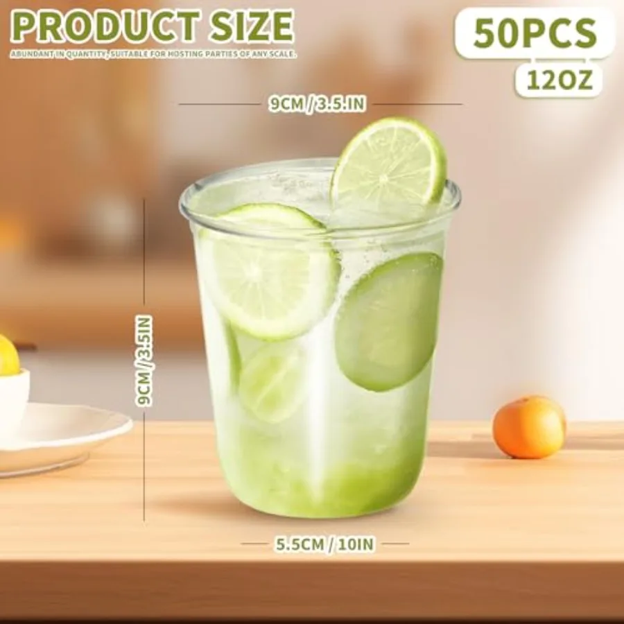 50 Copos Plásticos Transparent - Coffee Tea Boba avaliação e preço