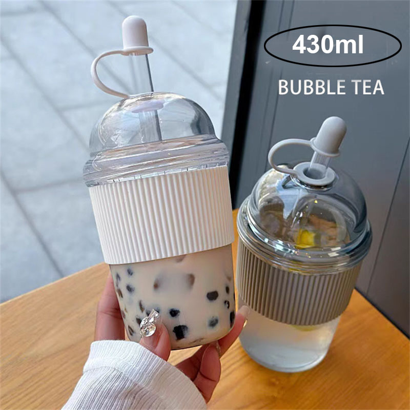 430ml copo de palha com tampa  - Coffee Tea Boba avaliação e preço