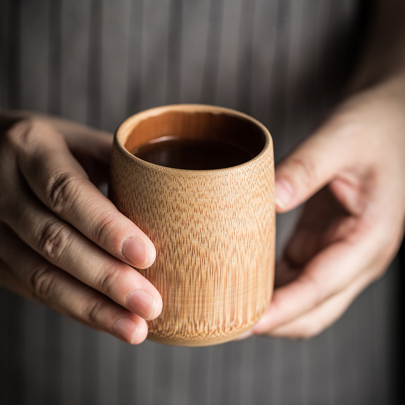 Copo de bambu artesanal de mad - Coffee Tea Japan avaliação e preço