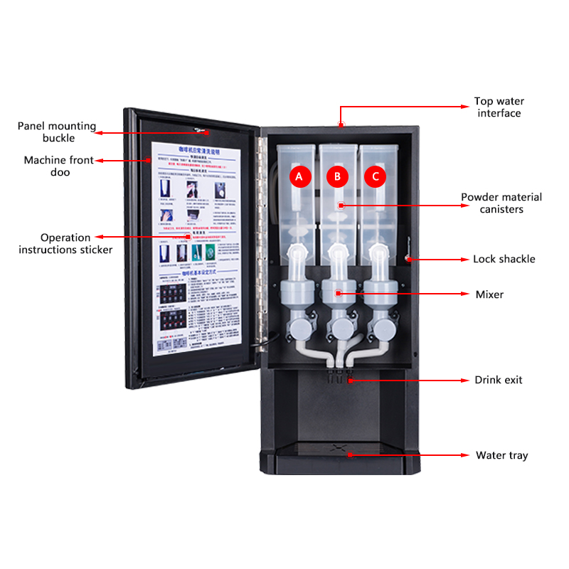 Máquina de Café Instantâneo Au - Coffee Tea Vending Machine For Office avaliação e preço