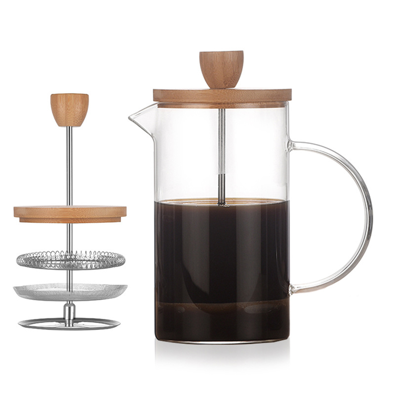 Pote de prensa de filtro franc - Coffee Tea Pot avaliação e preço