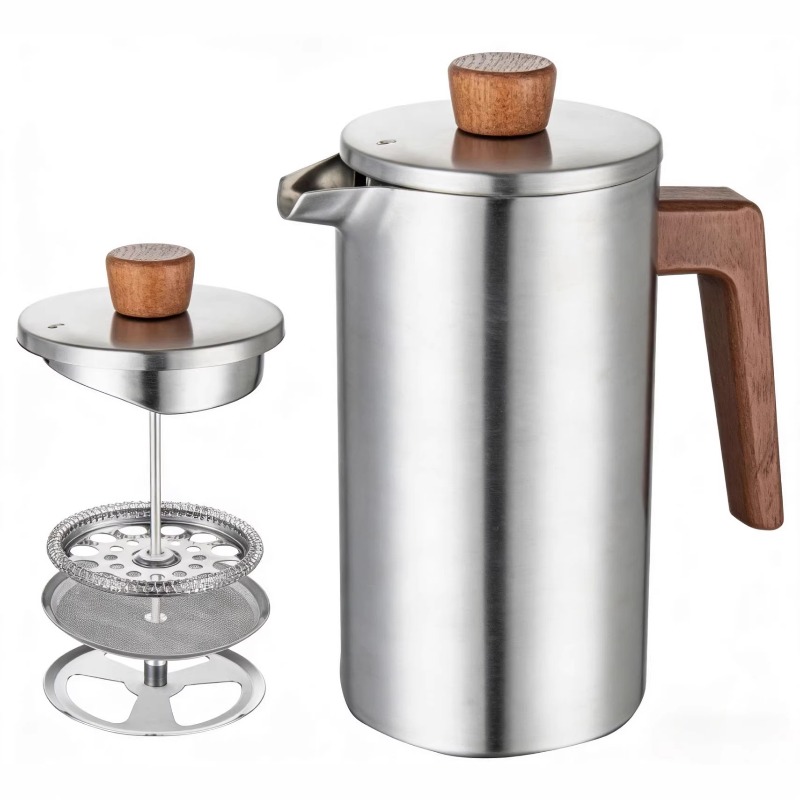 Cafeteira Francesa de Aço Inox - Coffee Tea Pot avaliação e preço