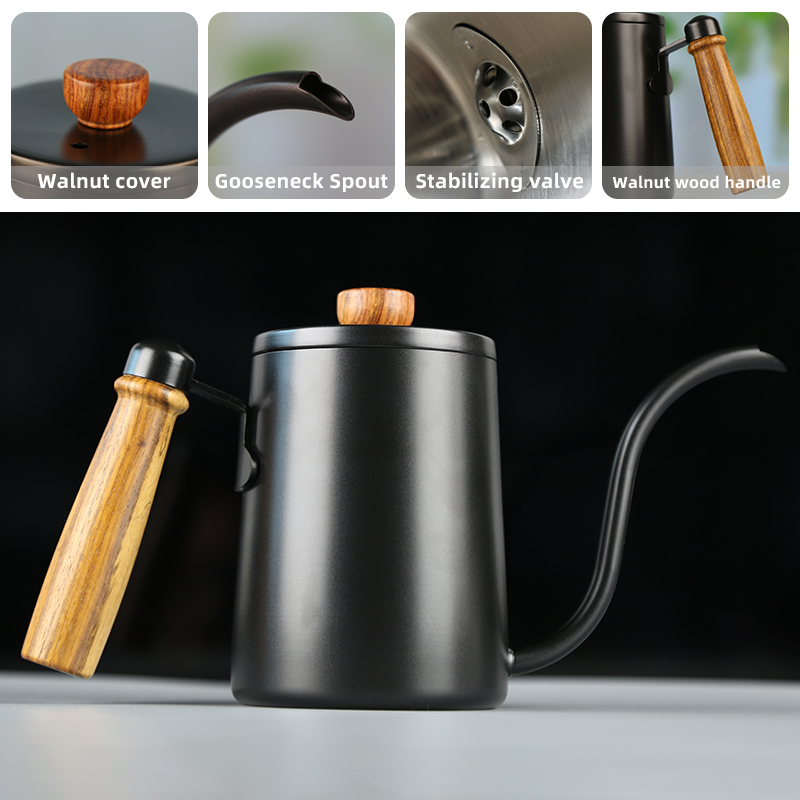 Aço inoxidável Gooseneck Chale - Coffee Tea Pot avaliação e preço