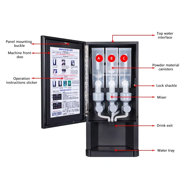 Máquina de Café Instantâneo E3 - Coffee Tea Vending Machine For Office avaliação e preço