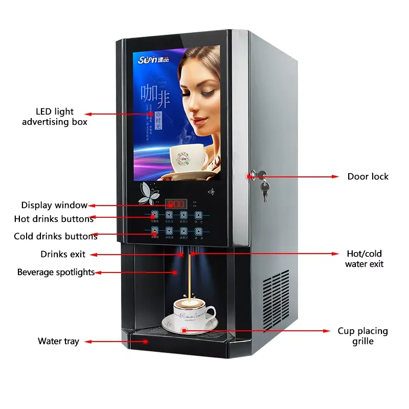 Máquina de Café Automática 30S - Coffee Tea Vending Machine For Office avaliação e preço