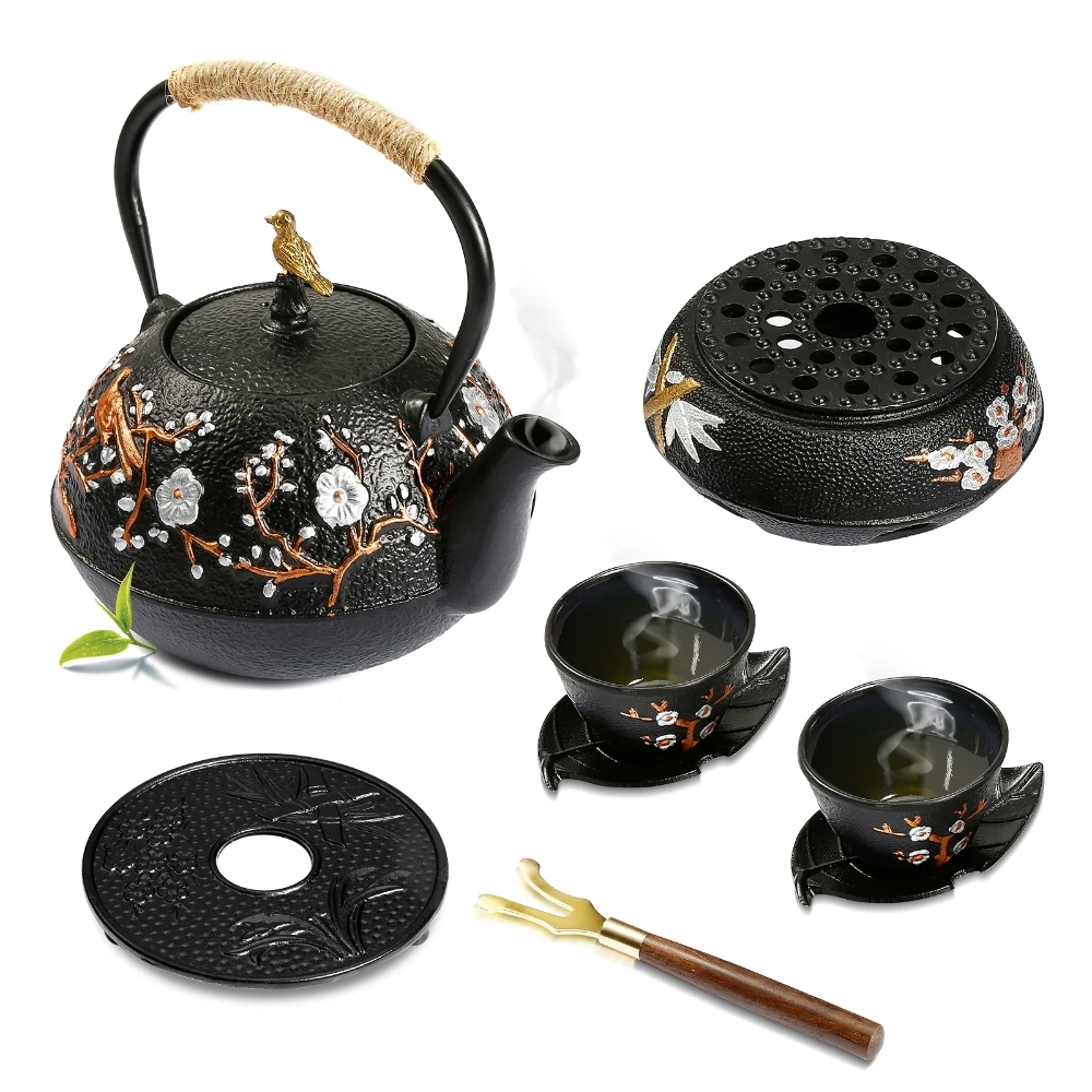 Conjunto de bule de ferro fund - Cast Iron Teapot avaliação e preço
