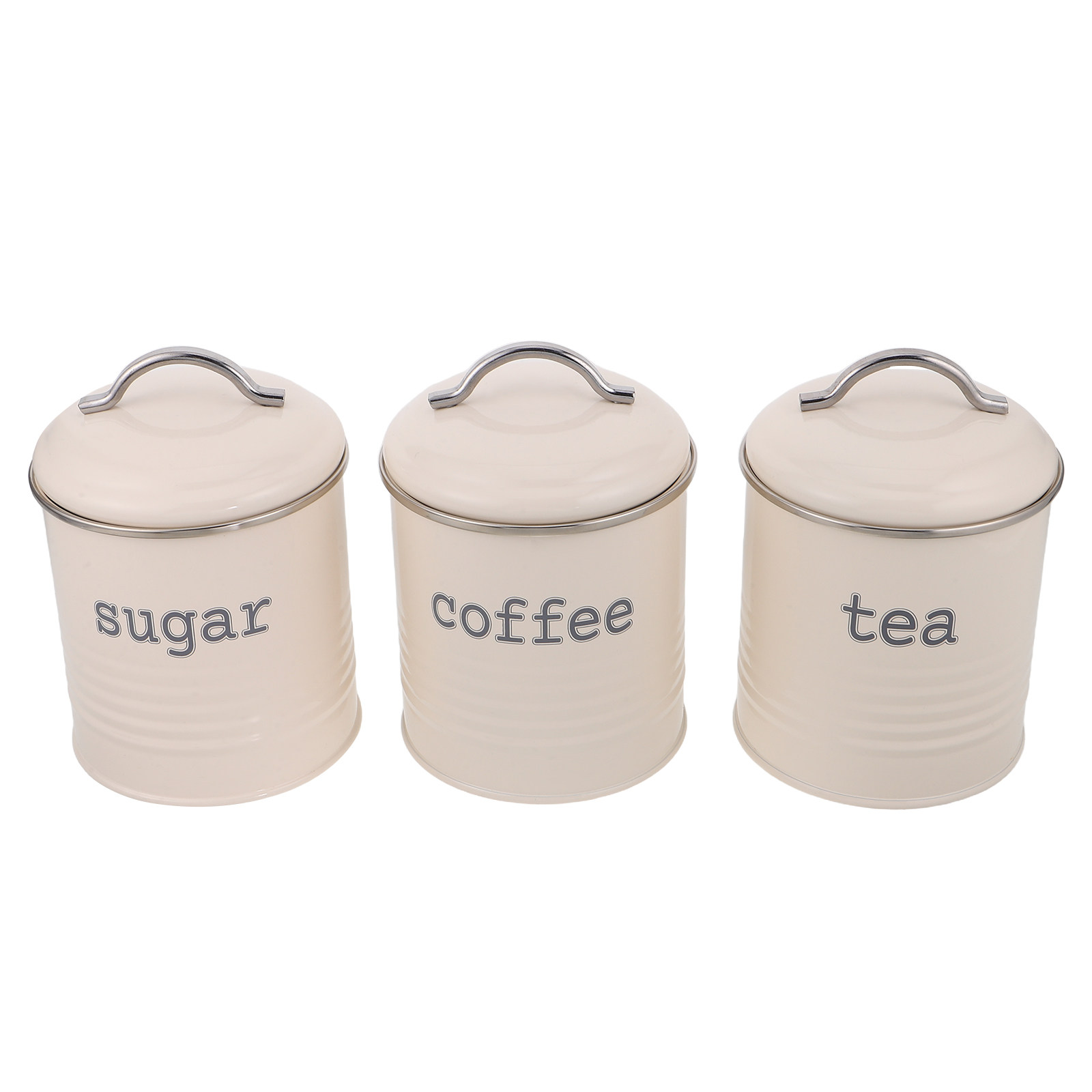 Conjunto de 3 Recipientes Herm - Coffee Tea Beans avaliação e preço