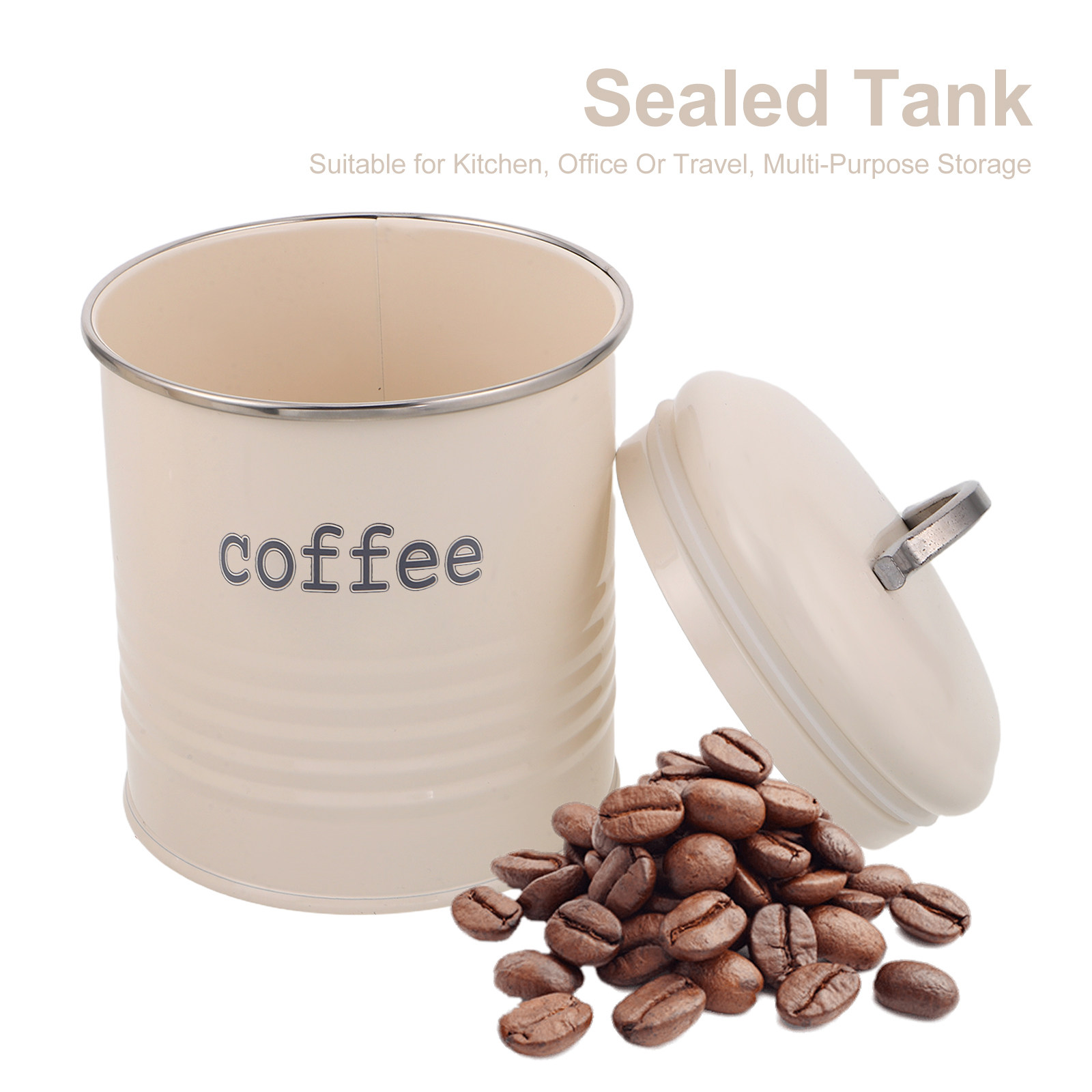 Conjunto de 3 Recipientes Herm - Coffee Tea Beans avaliação e preço